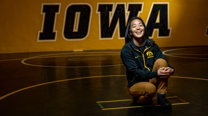 Iowa Women’s Wrestling program head coach Clarissa Chun.